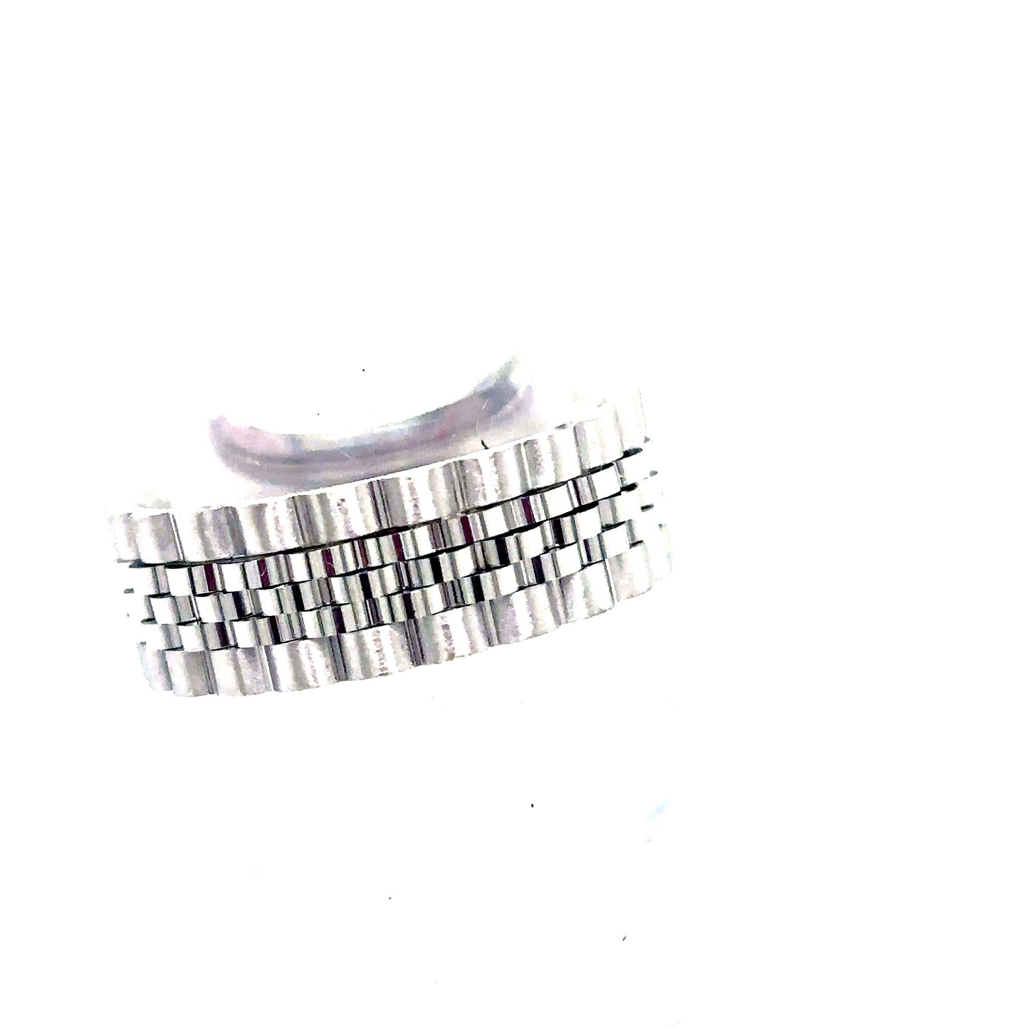 18k White Gold Watch Band Ring