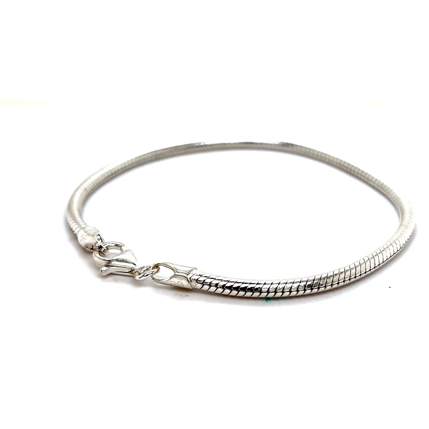925 S.S. Rounded Smooth Snake Bracelet-3mm