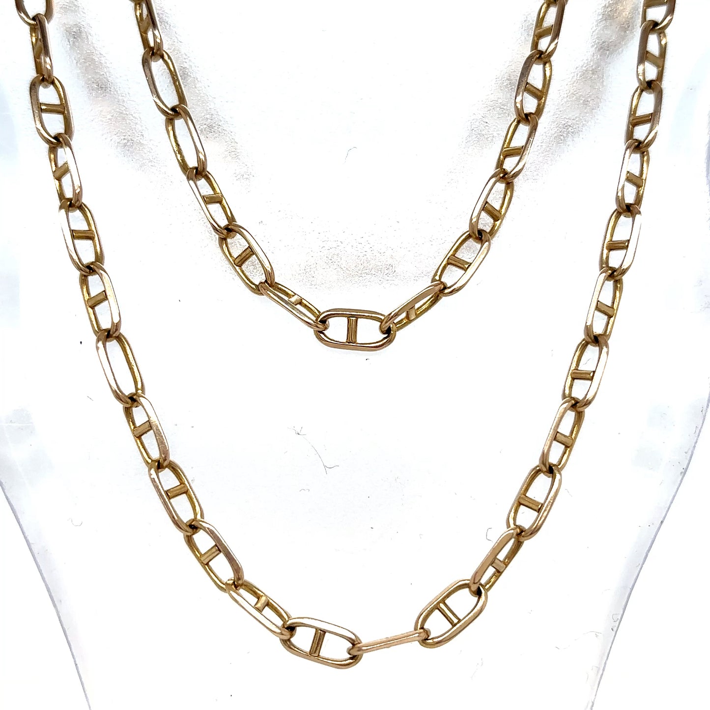 14k Gold Mix Mariner Link Chain 20"