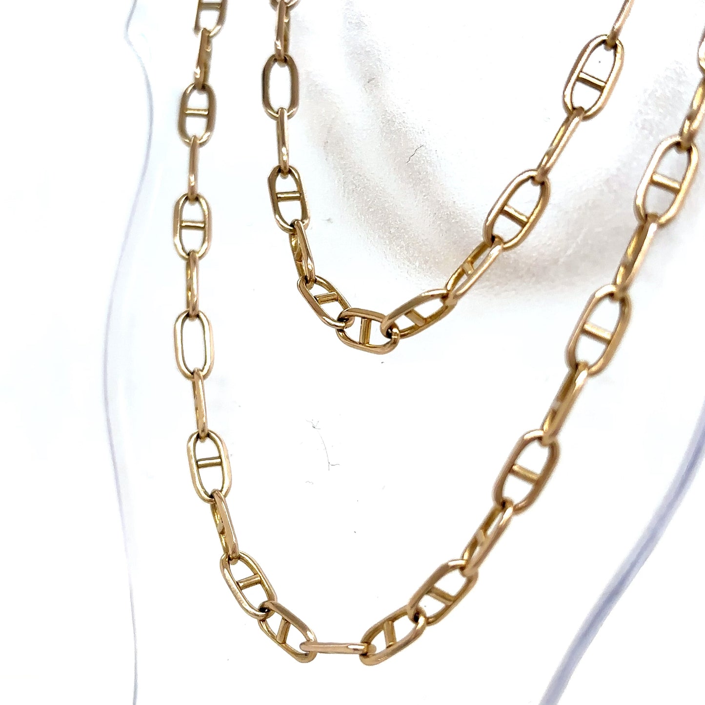 14k Gold Mix Mariner Link Chain 20"