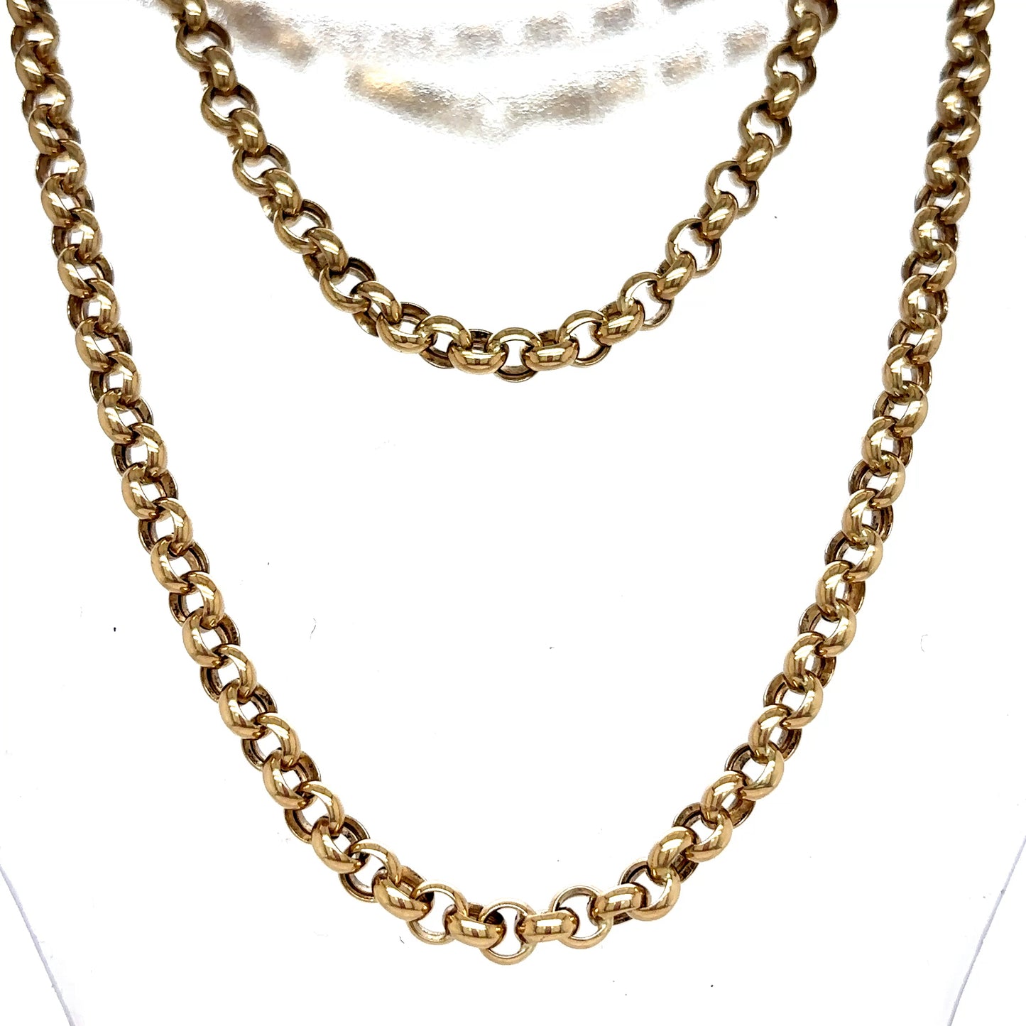 14k Circle Rollo Link Chain 16"