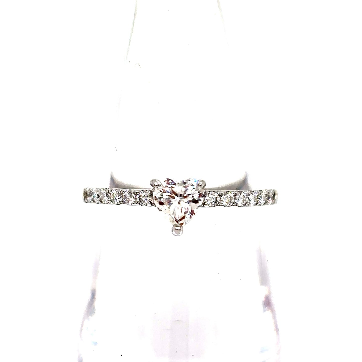 925 S.S. VVS Moissanite Heart Ring