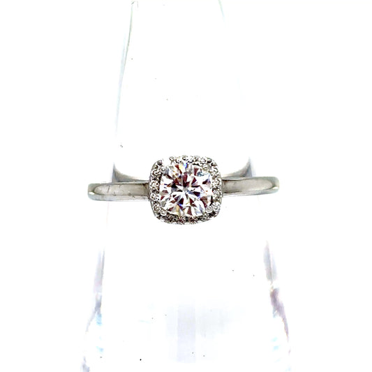 925 S.S. VVS Moissanite Ring