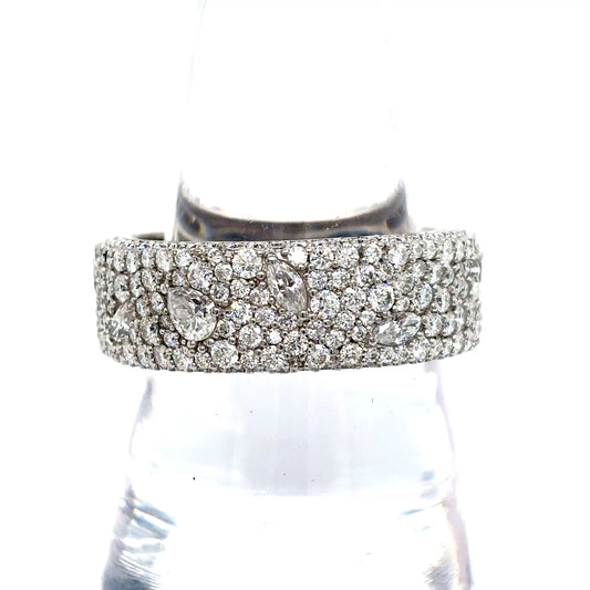 925 S.S. VVS Moissanite Eternity Ring