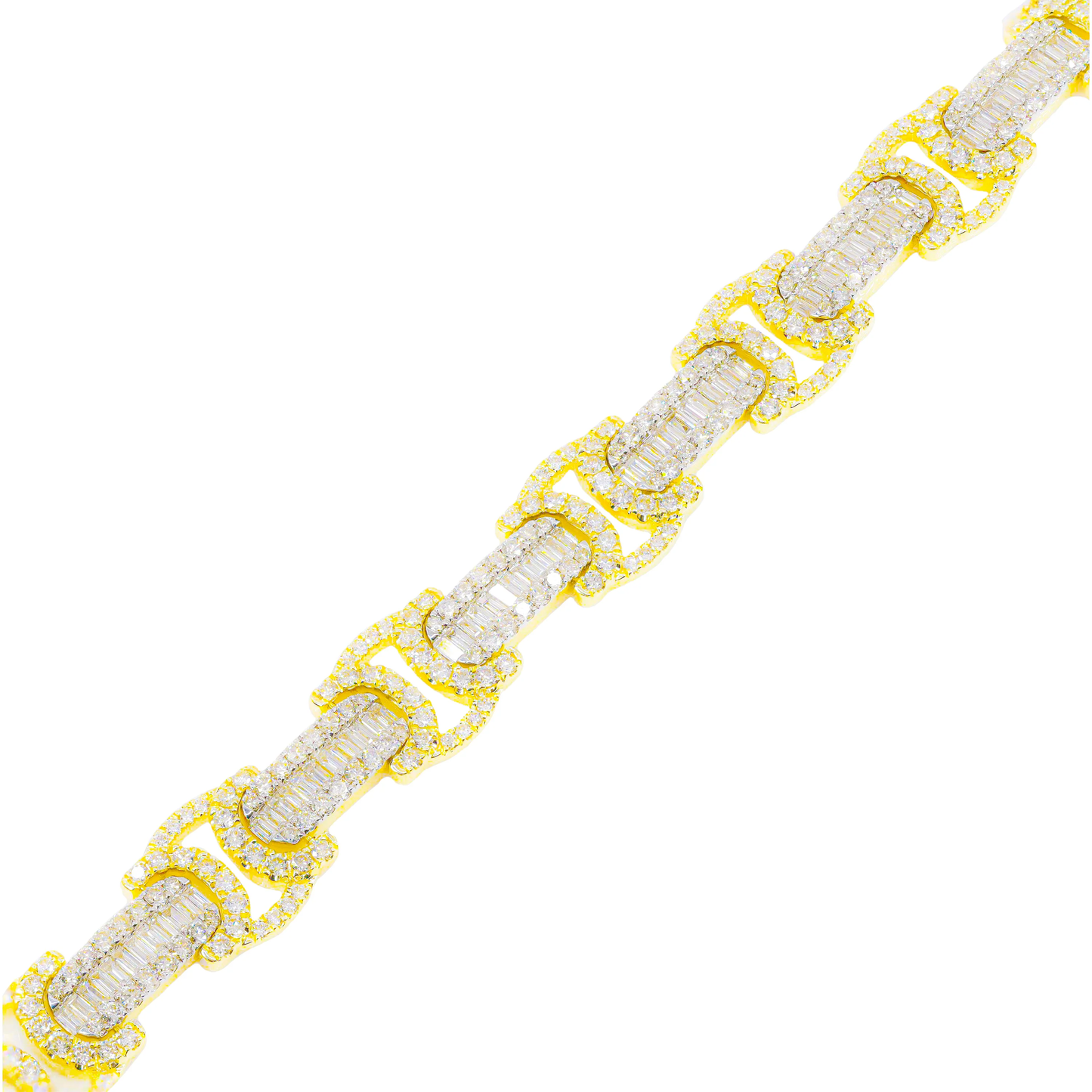 10k Byzantine Baguette Diamond Bracelet