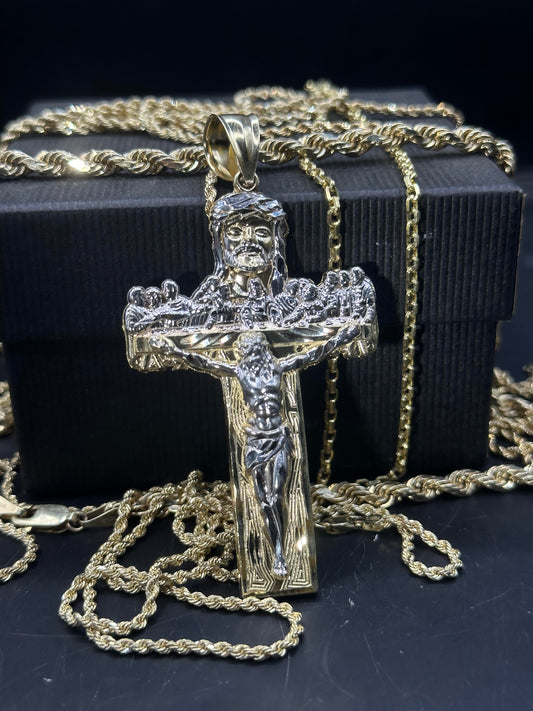 10K Gold cross pendant